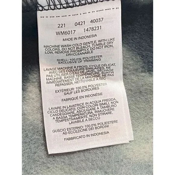 COLUMBIA Mens MEDIUM Steens Mountain Camo Black/Gray Full Zip Jacket - Picture 10 of 14